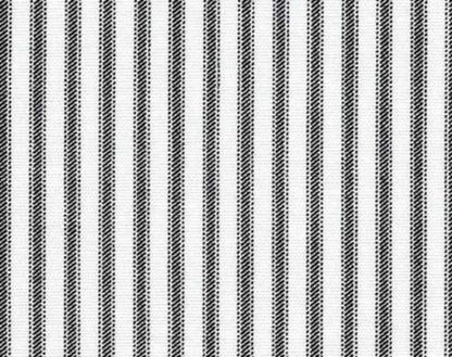 Black Toile and Gingham Cotton Fabric – French Country Quilt & Curtain Fabric by the Yard