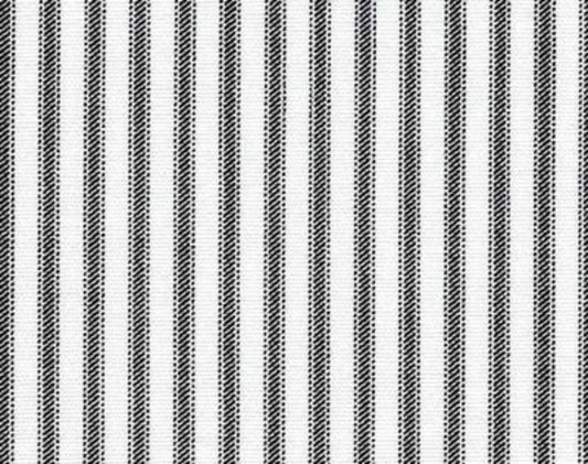 Black Toile and Gingham Cotton Fabric – French Country Quilt & Curtain Fabric by the Yard