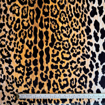 Leopard Print Velvet Upholstery Fabric