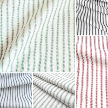 Ticking Stripe Fabric Cotton by Yard