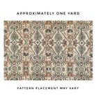 block print upholstery fabric whimsical pattern