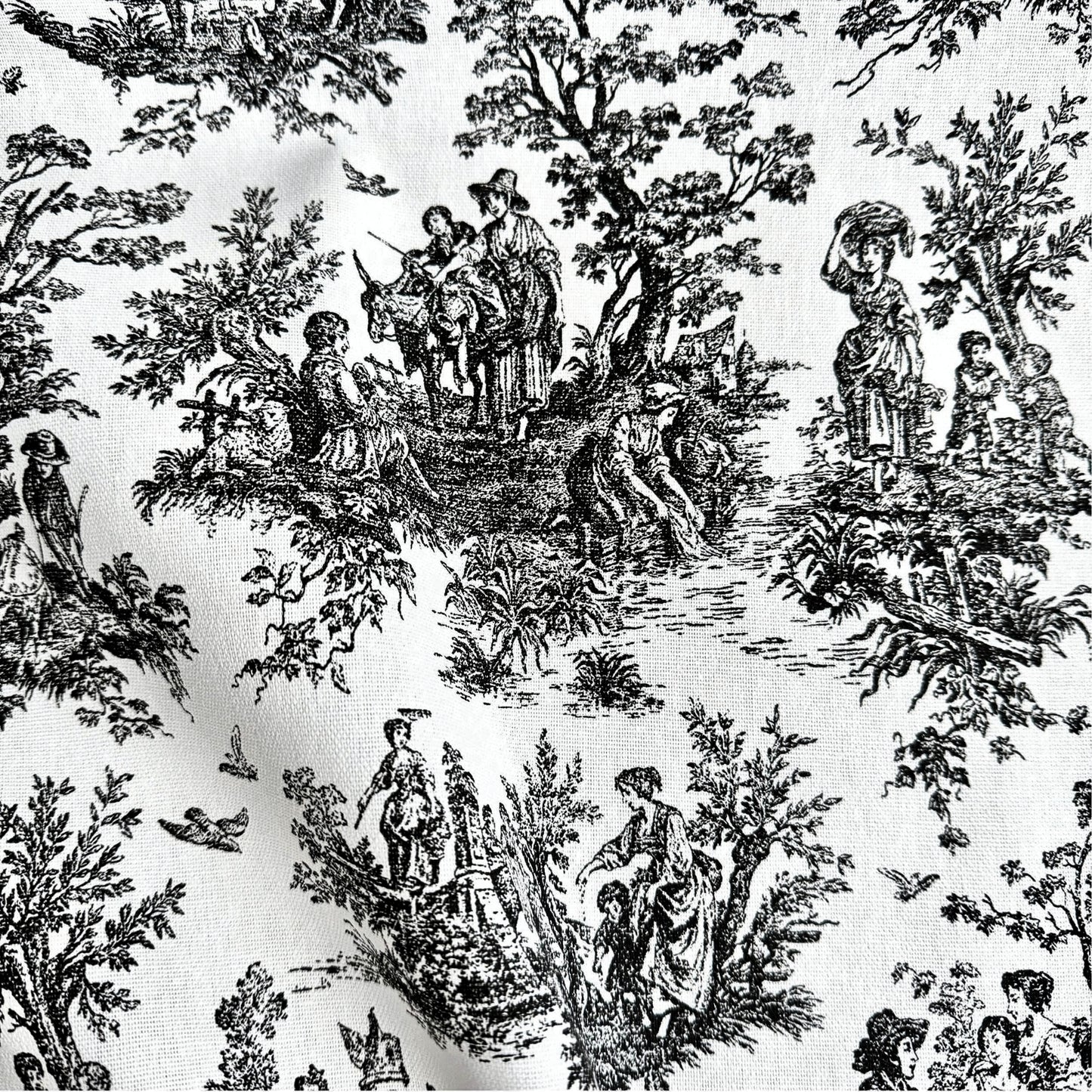 The image is a black and white collage featuring various scenes of people and animals in a natural setting.