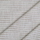 a close-up view of a fabric with a diagonal pattern of brown and white stripes. The fabric appears to be made of a woven material, with a textured and woven appearance.