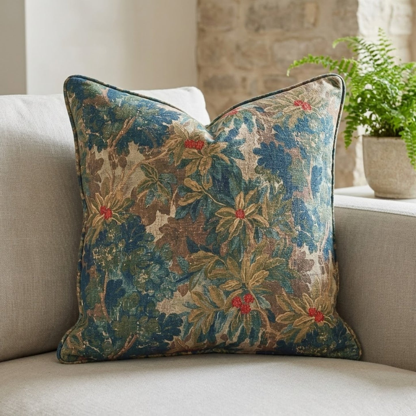 Foliage Botanical Upholstery Fabric by the Yard