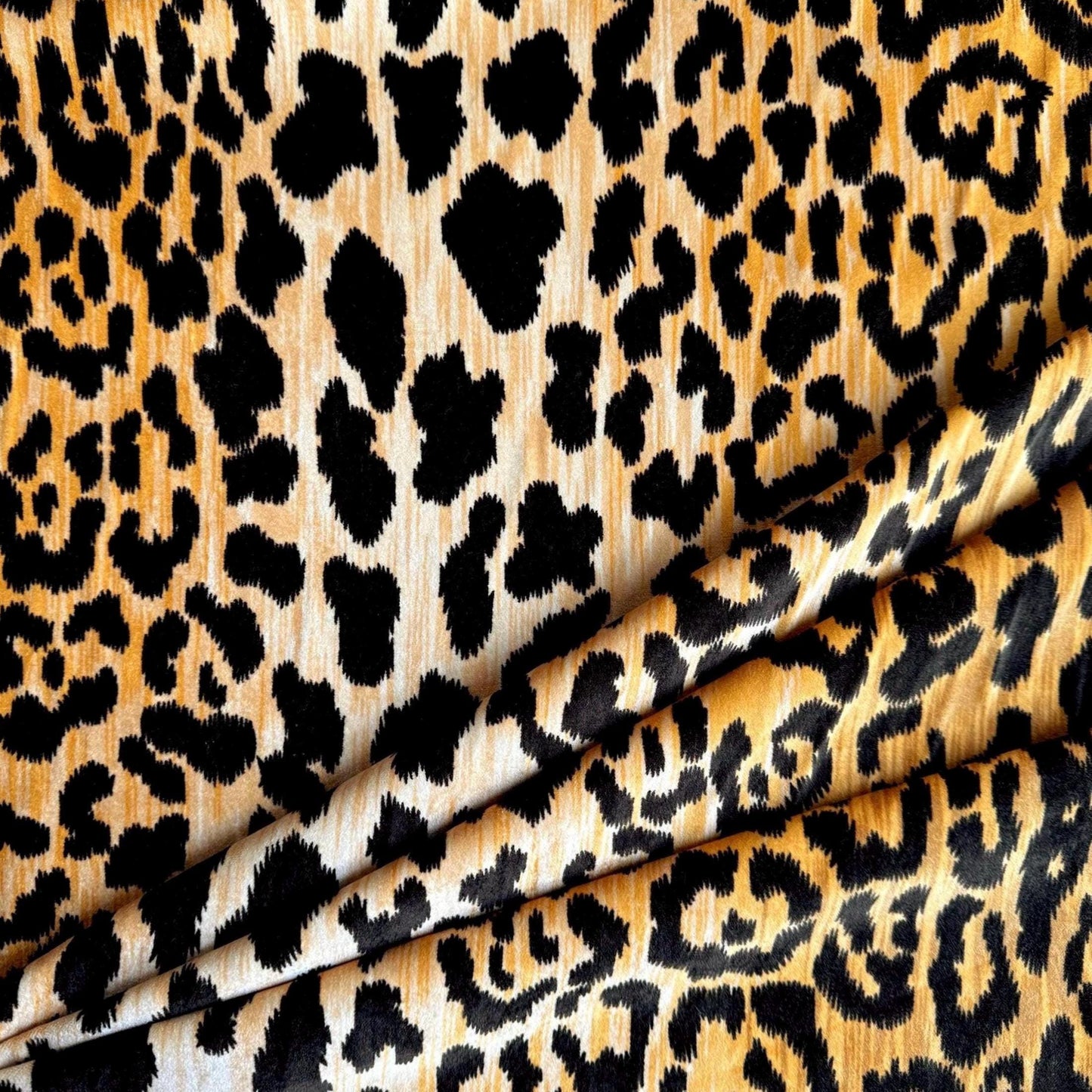 Leopard Print Velvet High-End Fabric Luxurious Velvet