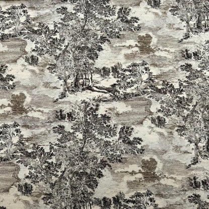 Toile Designer Textile Black Transitional Decor