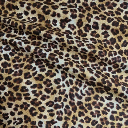 Leopard Skin Print Fabric by the Yard Brown Cotton Home DIY Project Sewing Material for Tote Bag Cheetah Pattern FBY Animal Skin Neutral