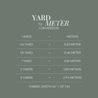 the yard to meter converter is shown
