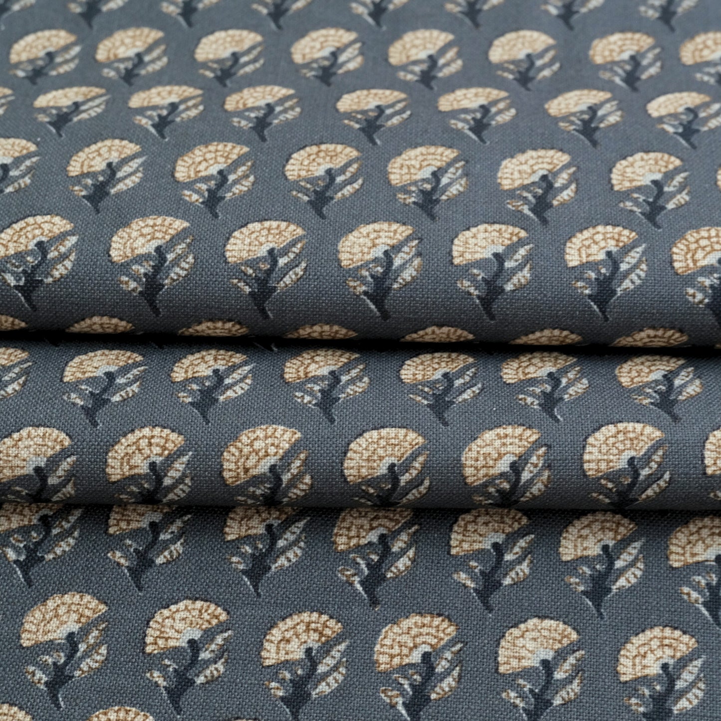 Small Blue Floral Cotton Fabric – Ditsy Print Fabric by the Yard