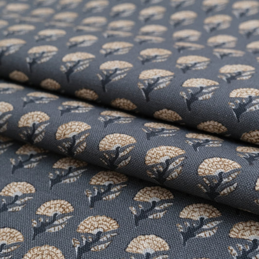Small Blue Floral Cotton Fabric – Ditsy Print Fabric by the Yard