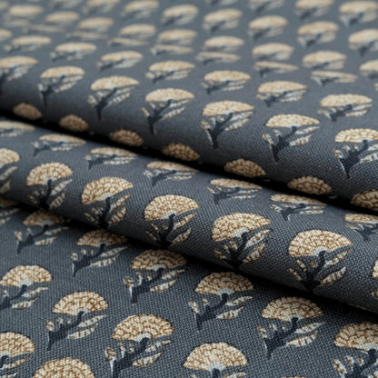 Small Blue Floral Cotton Fabric – Ditsy Print Fabric by the Yard