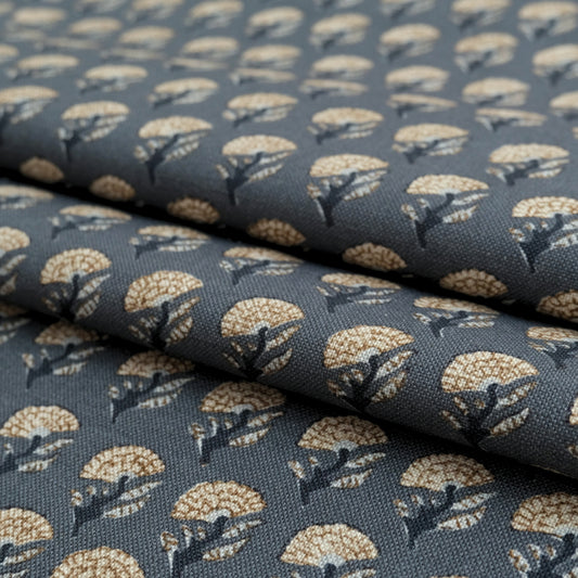 Small Blue Floral Cotton Fabric – Ditsy Print Fabric by the Yard