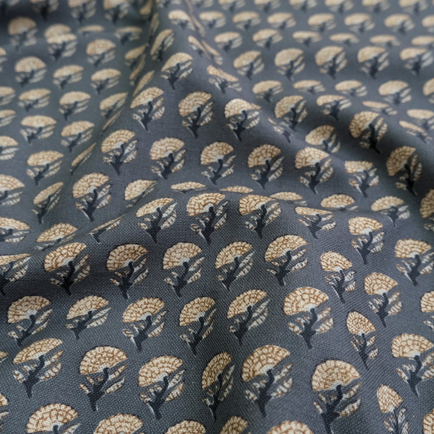 Small Blue Floral Cotton Fabric – Ditsy Print Fabric by the Yard