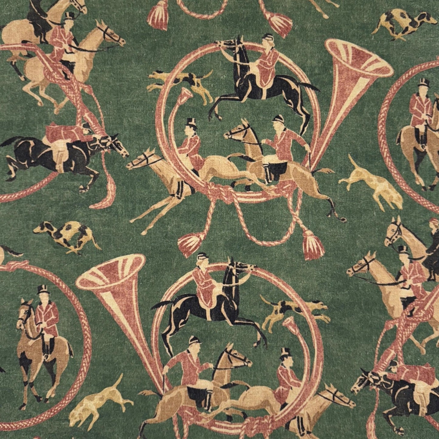 Green English Country Style Print Textile