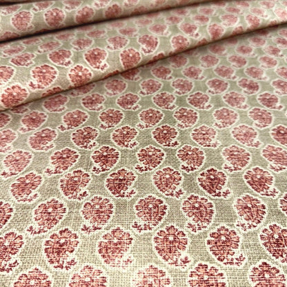 Pink Swirl Girl Room Drapery Curtain Panel Fabric