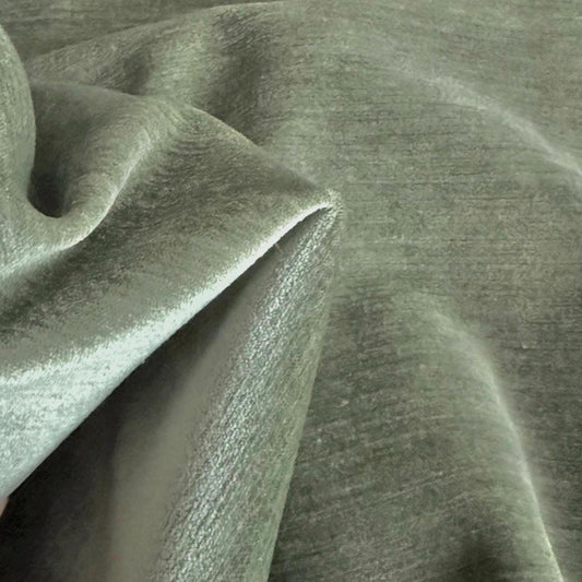 Sage Green Chenille Upholstery Fabric by the Yard- Soft Textured Fabric for Furniture & Drapery