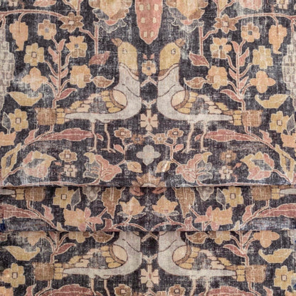 cotton drapery moody floral fabric