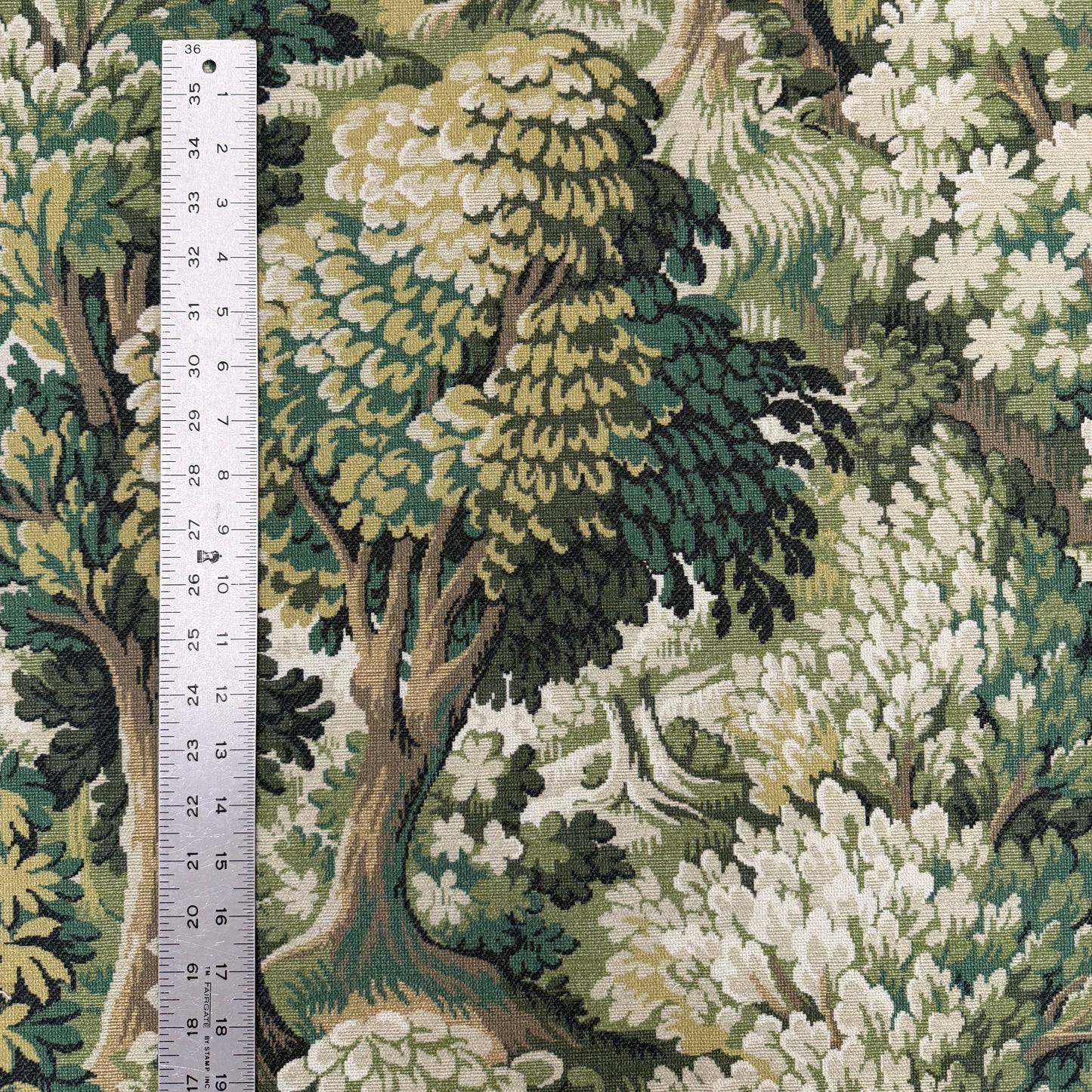 Green Pattern Upholstery Fabric by Yard