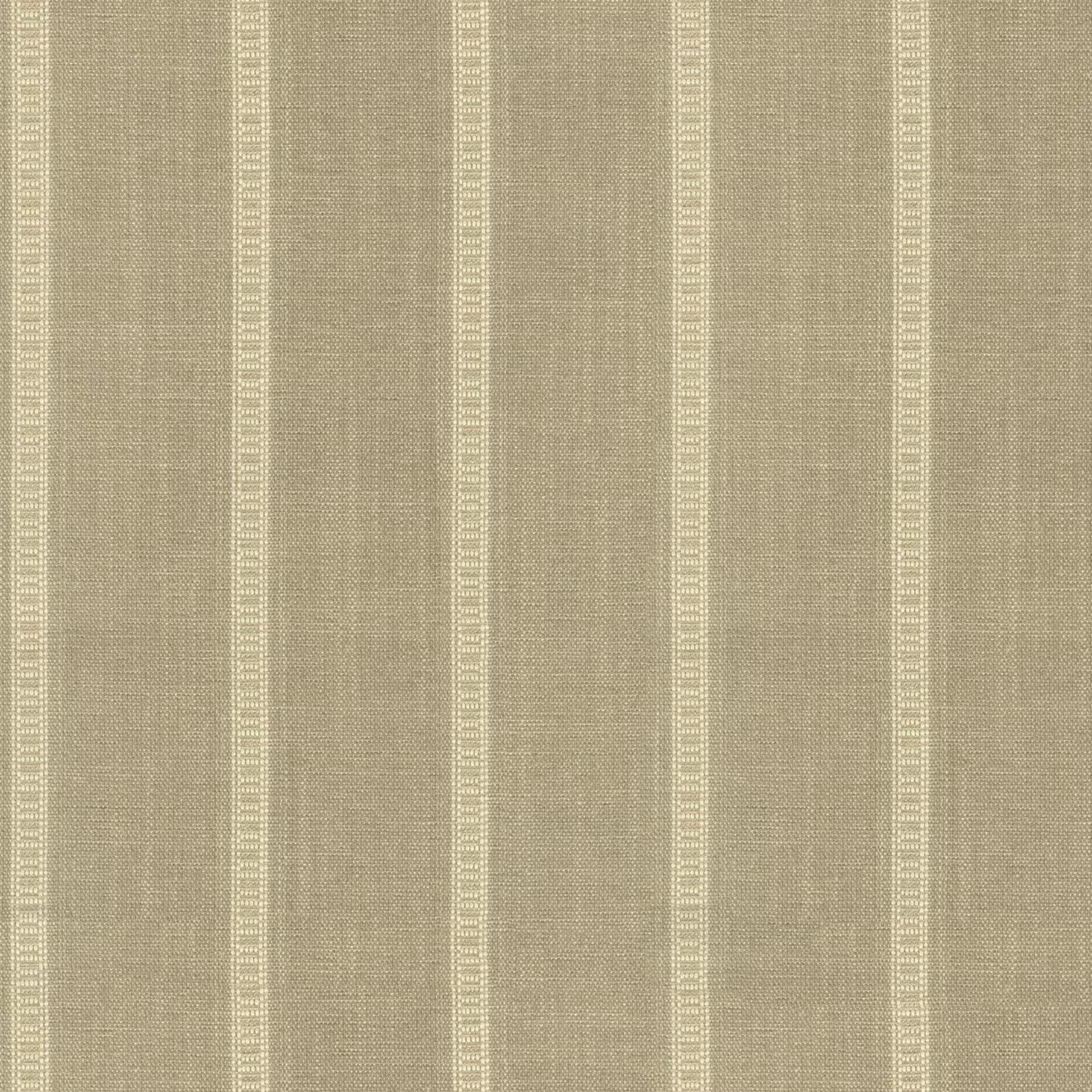 Warm sand Bengal stripe upholstery fabric in neutral beige tone, textured striped fabric for home decor and furniture