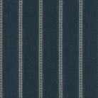 Navy Bengal stripe upholstery fabric with vertical stripes, classic woven fabric for furniture and drapery
