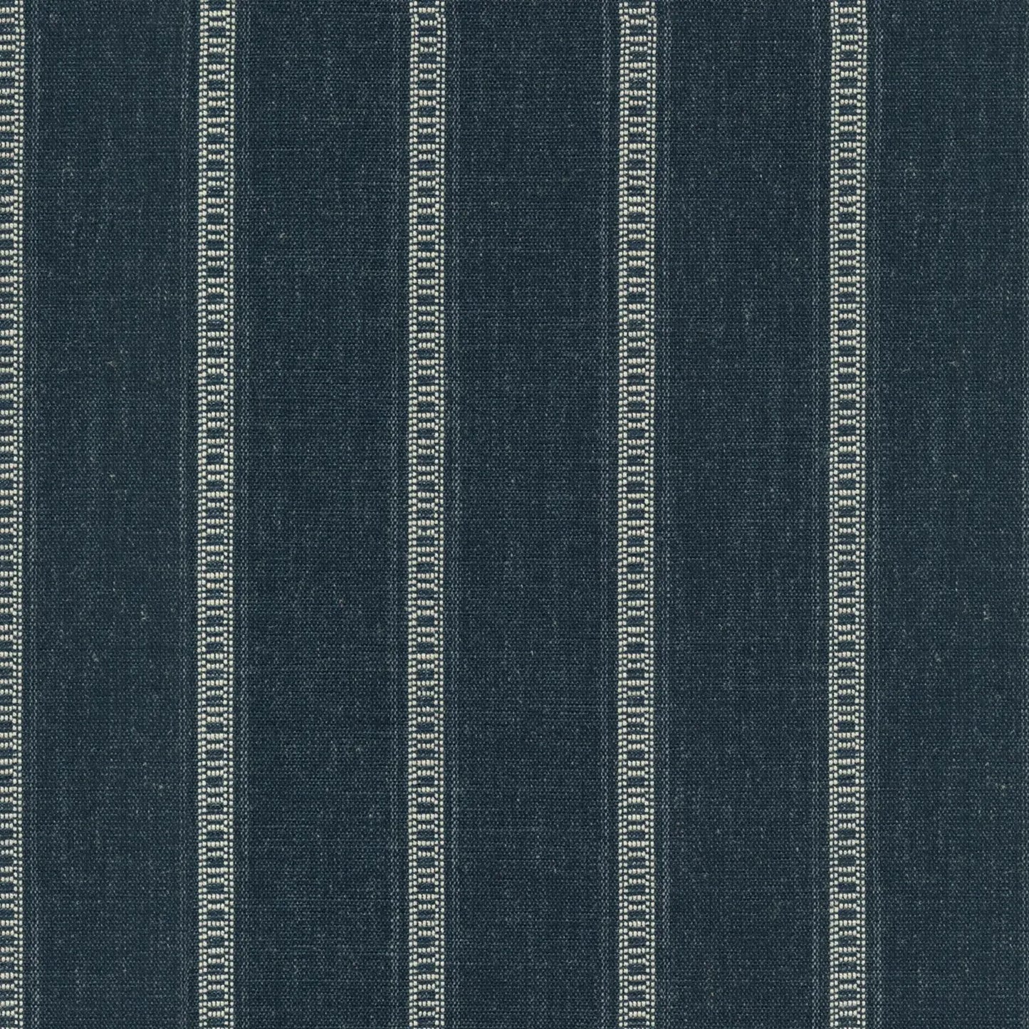 Navy Bengal stripe upholstery fabric with vertical stripes, classic woven fabric for furniture and drapery