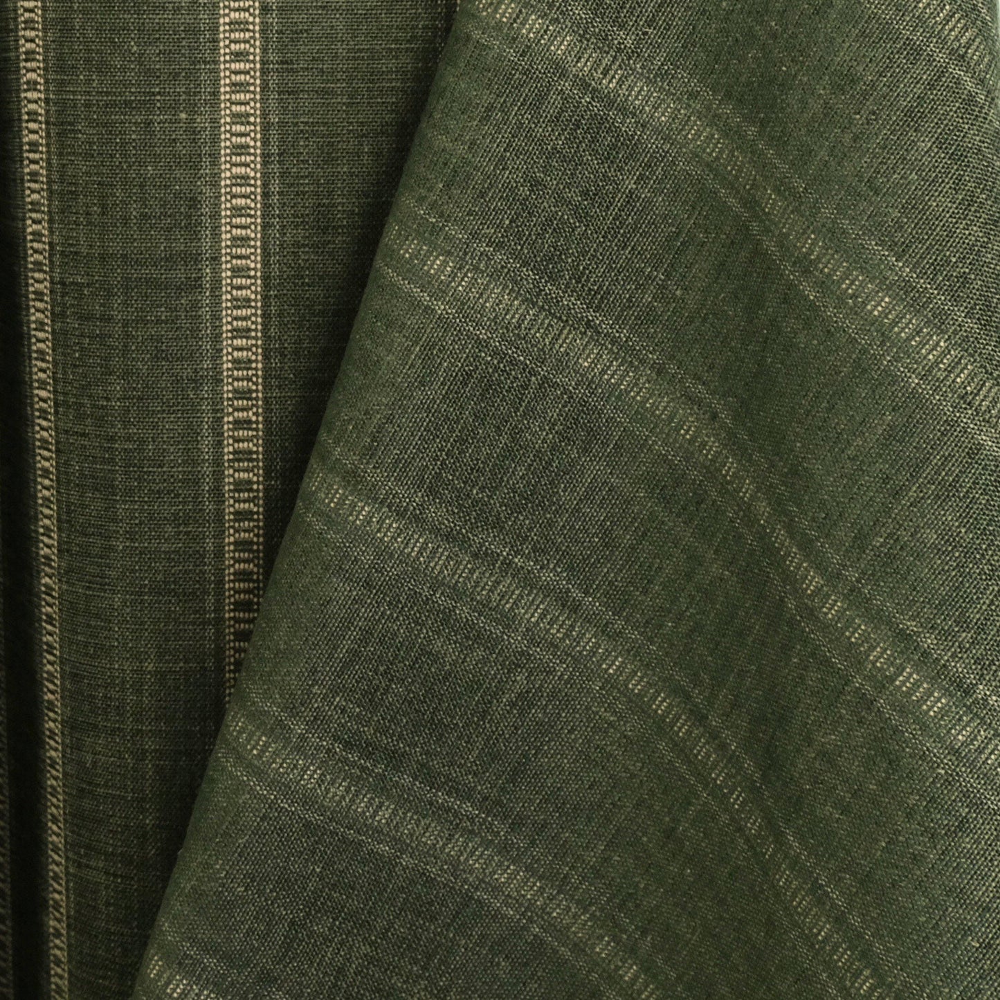 Green Stripe Upholstery Fabric by the Yard