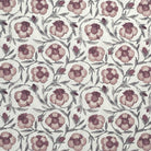 Floral fabric muted red and gray-toned vintage design ideal for living room drapery and decorative textile