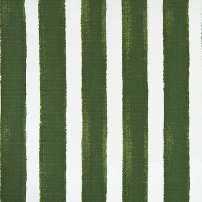 Green Stripe Outdoor Fabric by the Yard | Weather Resistant Upholstery
