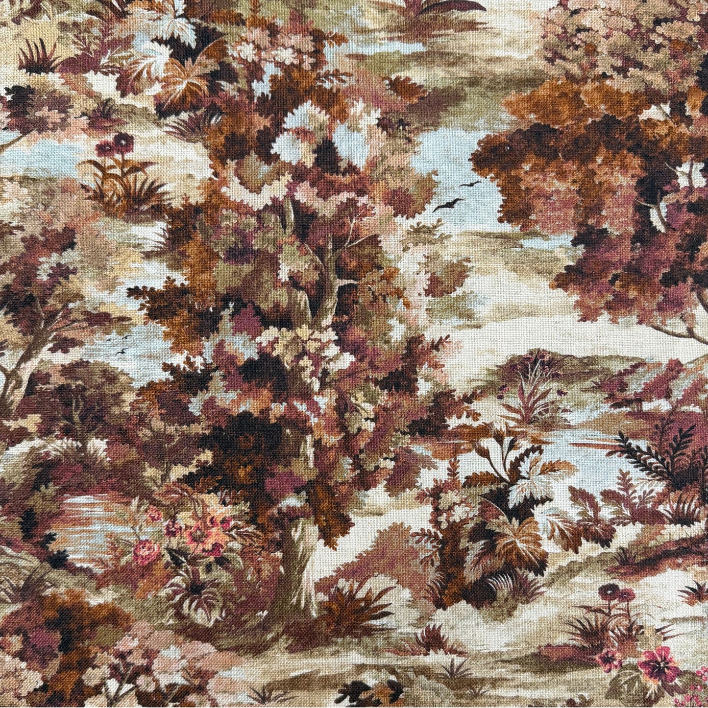 Warm rose decorative fabric close up texture