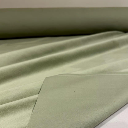 Sage Green Velvet Fabric by Yard- Plush Cotton Velveteen for Home Decor