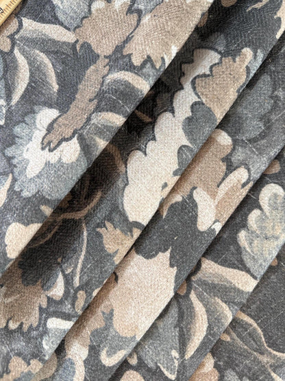 Neutral Brown Forest Canopy Fabric- Woodland Nature Print for Rustic Home Decor & Upholstery