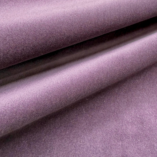 Dusty Amethyst Velvet Cotton Drapery  Soft Purple Textile Vintage Rose Fabric by Yard Smooth Velveteen Curtain Material for Sewing Cover