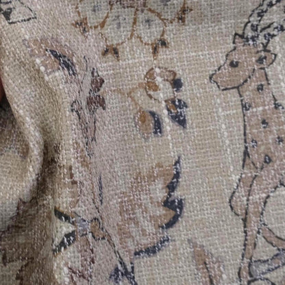 Safari Floral Print by the Yard Designer Chenille Upholstery