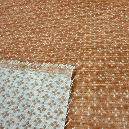 Coral Dusk Cut Velvet Modern Bohemian upholstery
