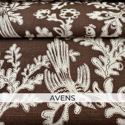 Brown Neutral Coordinating Fabric Set – Cotton Linen Upholstery Fabric by the Yard – Toile, Gingham & Stripe Designer Bundle