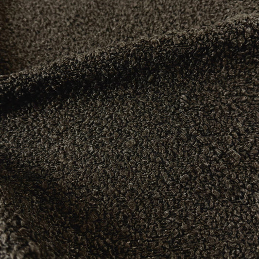Chocolate Brown Boucle Upholstery Fabric by the Yard – Textured Cozy Sofa & Pillow Material
