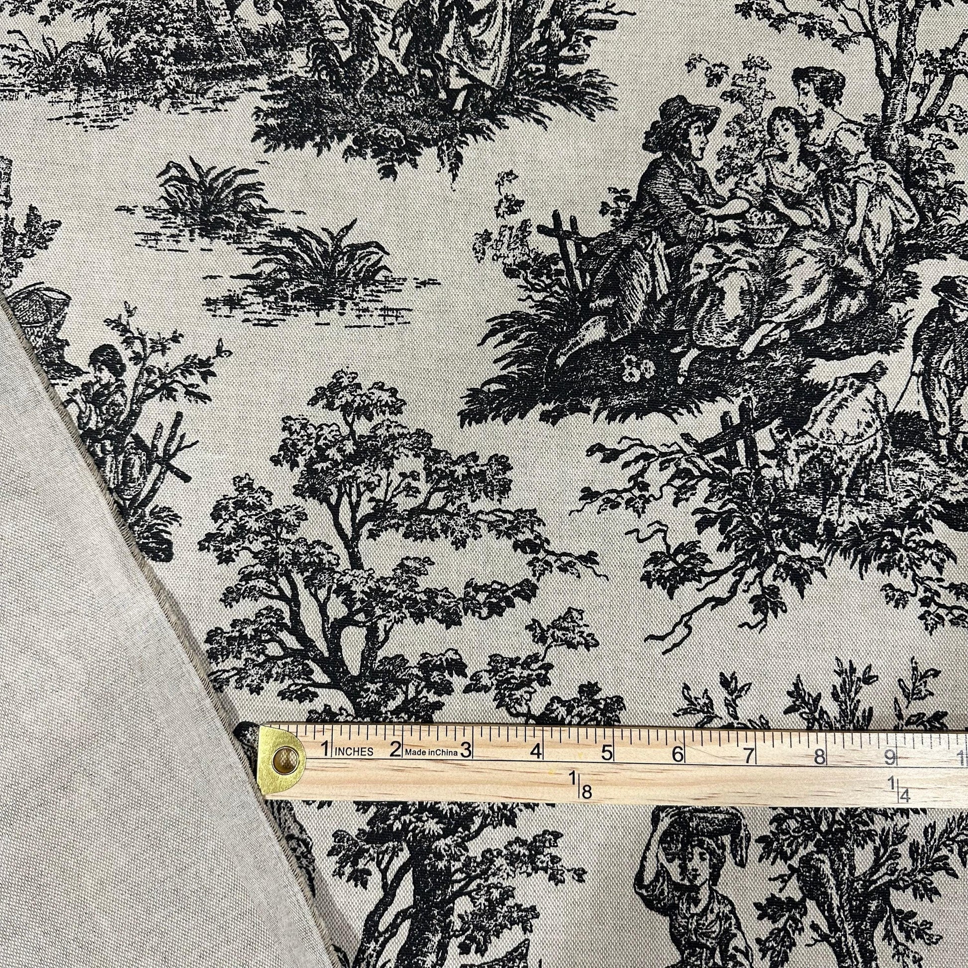Cream Cafe Curtain Panel Yardage Hobbit Fabric