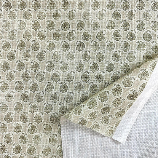 block print fabric small scale