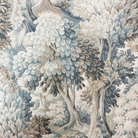 Muted Forest Fabric Sage Gray Tapestry Textured Textile