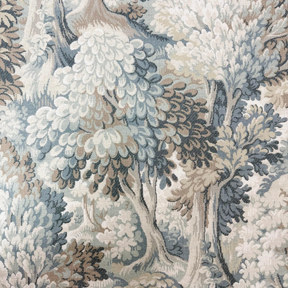 Muted Forest Fabric Sage Gray Tapestry Textured Textile