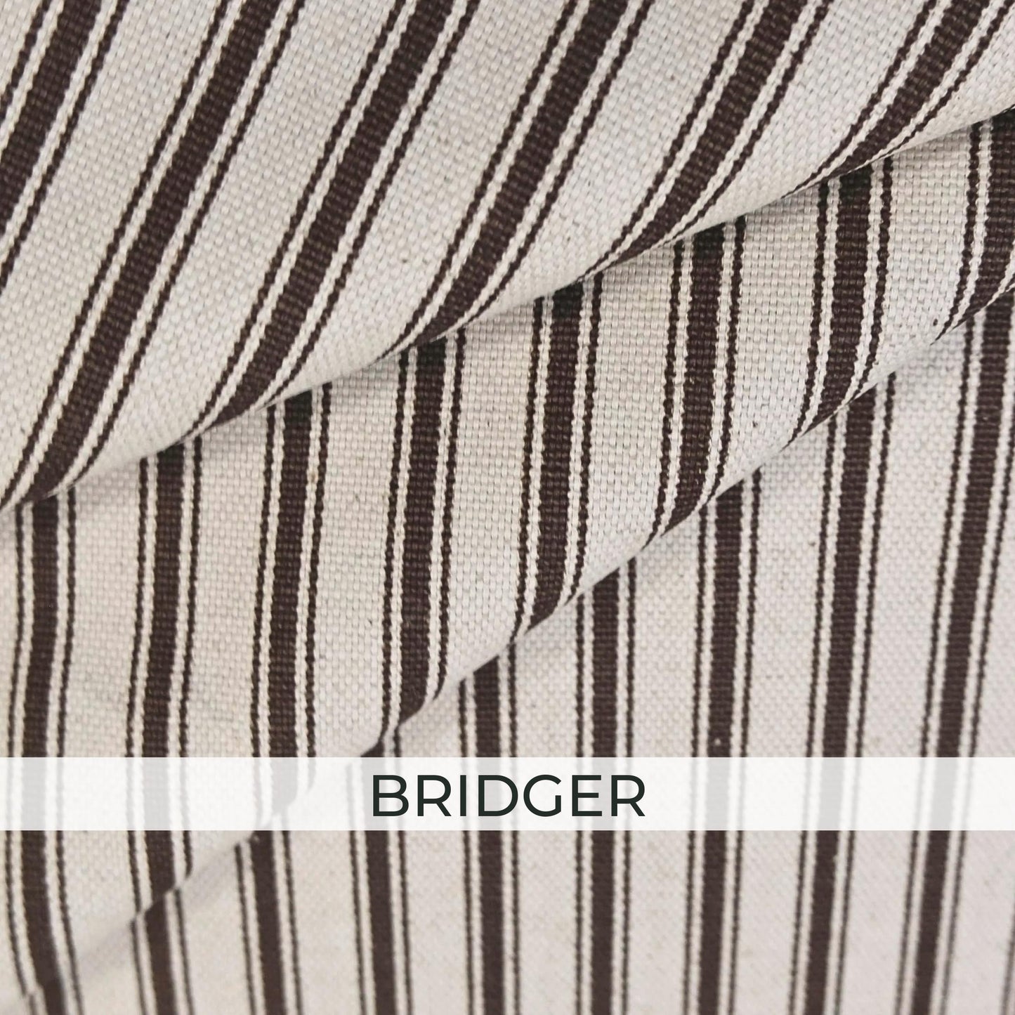 Brown Neutral Coordinating Fabric Set – Cotton Linen Upholstery Fabric by the Yard – Toile, Gingham & Stripe Designer Bundle