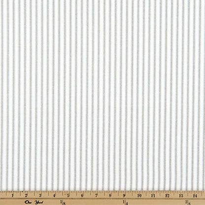 Gray Toile Gingham Fabric Neutral Cotton Material Nursery Decor Quilting Curtains Pillows Vintage Cottagecore Sewing Projects