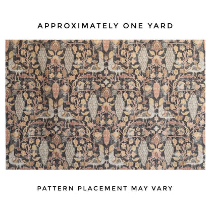 pink and taupe print fabric floral cotton textile