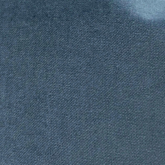 Steel Blue Cotton Velvet Upholstery Fabric by the Yard- Luxury Matte Velvet for Drapery & Decor