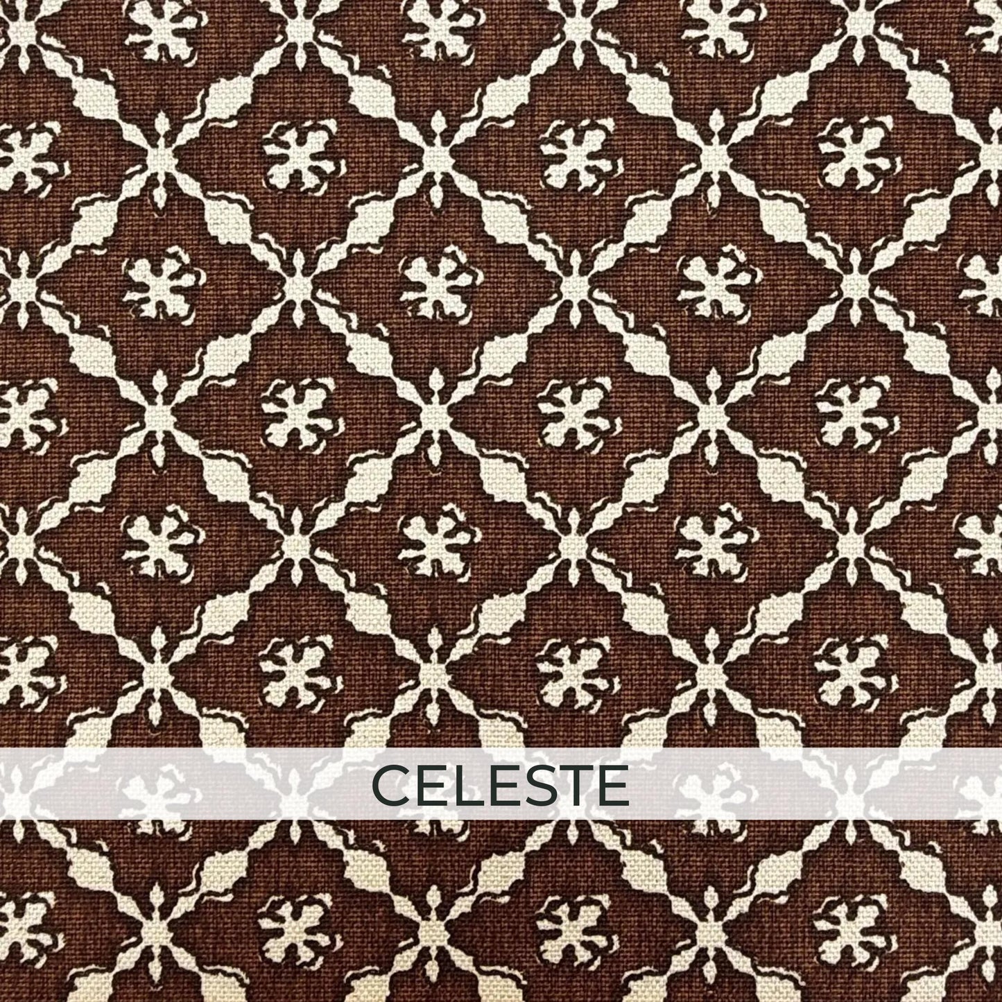 Brown Neutral Coordinating Fabric Set – Cotton Linen Upholstery Fabric by the Yard – Toile, Gingham & Stripe Designer Bundle