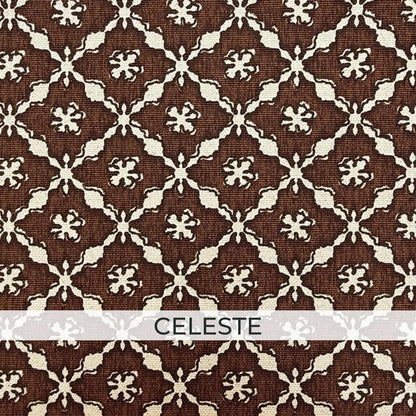Brown Neutral Coordinating Fabric Set – Cotton Linen Upholstery Fabric by the Yard – Toile, Gingham & Stripe Designer Bundle