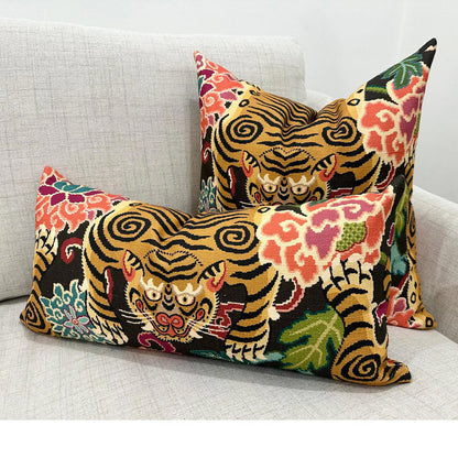 Tiger Print Chinoiserie Fabric