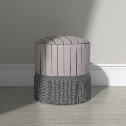 Cream Black Stripe Fabric Upholstery