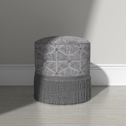 Neutral Geometric Fabric by Yard Tribal Block Print Pattern