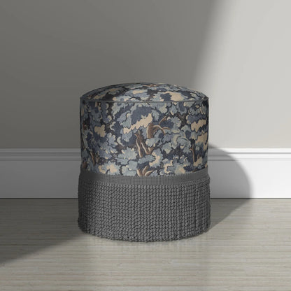 Blue Forest Canopy Drapery Fabric- Nature-Inspired Botanical Print for Curtains & Home Decor